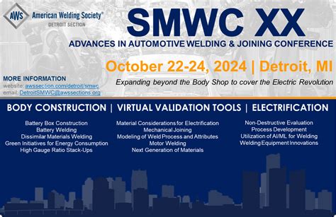 aws detroit sheet metal welding conference|AWS Detroit conference 2023.